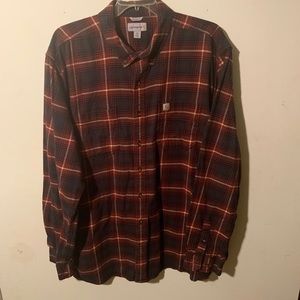 Carhartt flannel button down shirt. Men’s 3XL tall